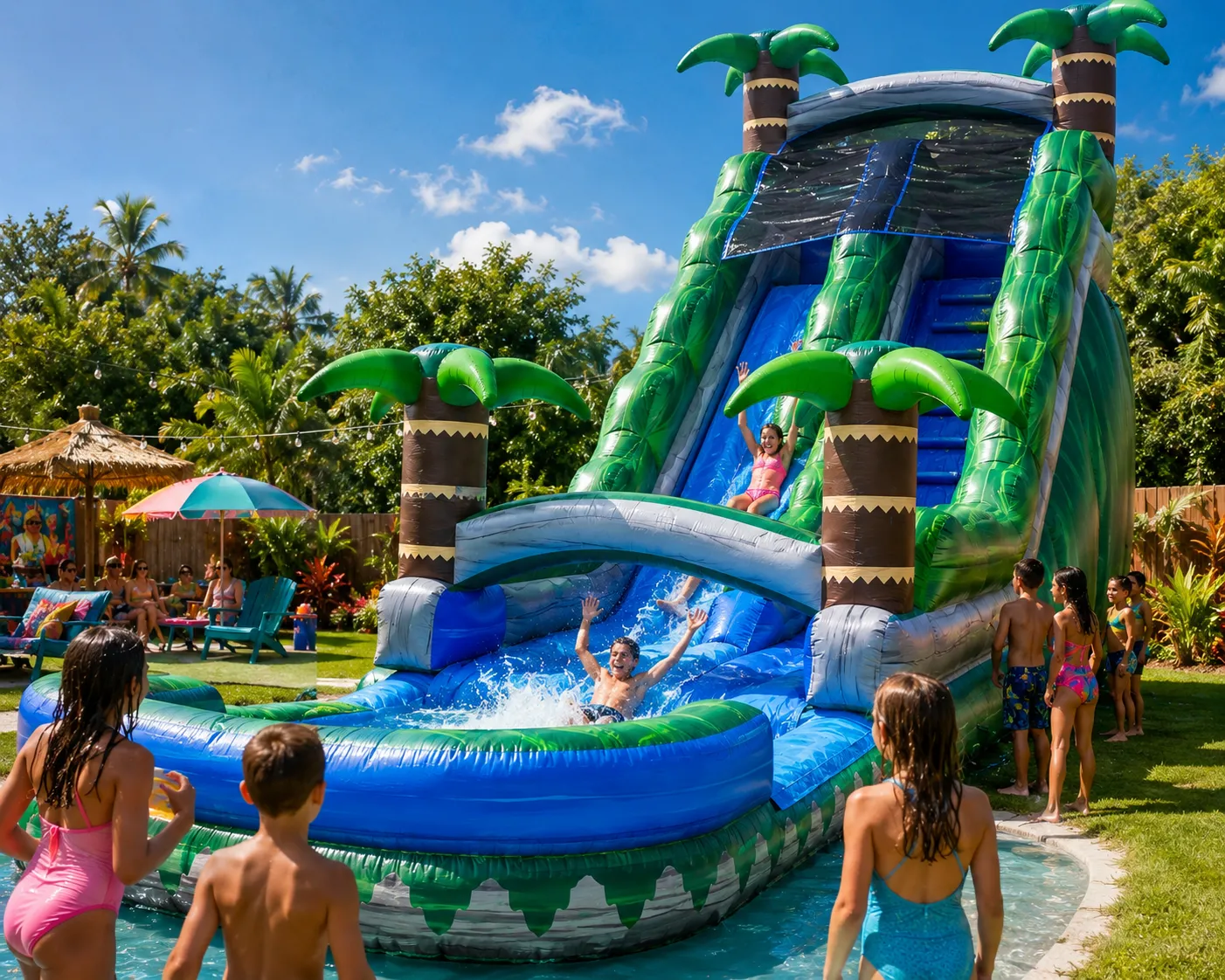 22' Tropical Water Slide